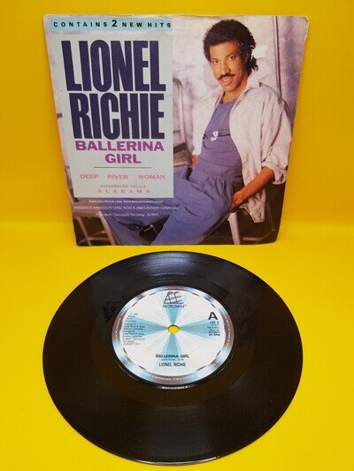 Lionel Richie Ballerina Girl 7” Vinyl Single Record 1986 Motown Records