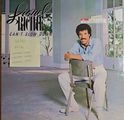 Lionel Richie Can’t Slow Down Vinyl Record VG/VG+ STMA8041 1983