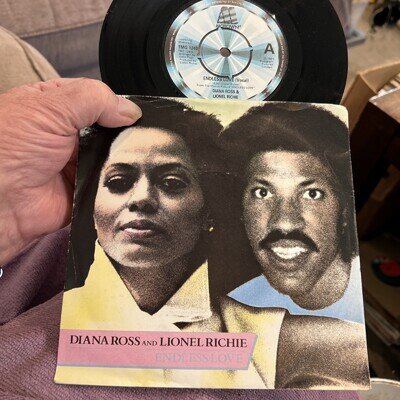 DIANA ROSS & LIONEL RICHIE - Endless Love 7” Vinyl Record VG+