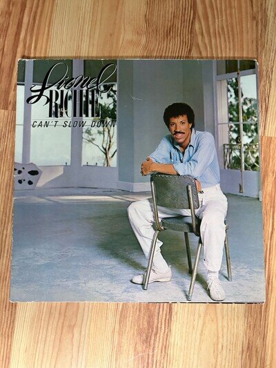 Lionel Richie Can’t Slow Down LP Vinyl Motown ZL 72020 UK Press EX/VG+ ONO