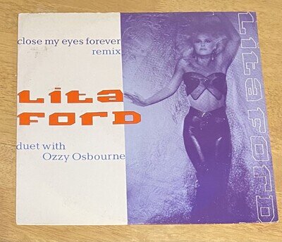 Lita Ford Duet With Ozzy Osbourne – Close My Eyes Forever (Remix) 12" VG/VG+