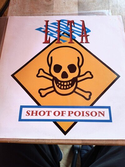 Rock Vinyl !! Lita Ford !! Shot Of Poison Poster Bag !! RARE!!