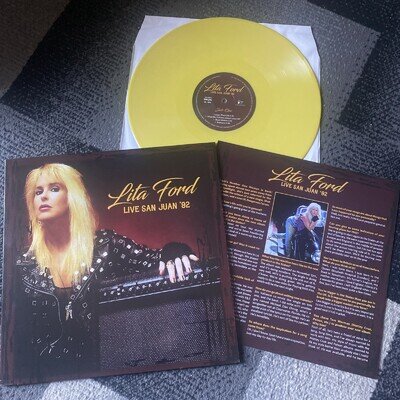 LITA FORD - Live In San Juan 92 LP WITH INSERT. EXCELLENT CONDITION