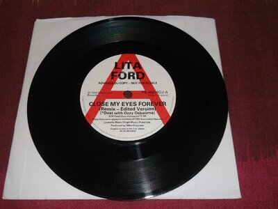 LITA FORD WITH OZZY OSBOURNE - CLOSE MY EYES FOREVER (7" DJ DEMO)