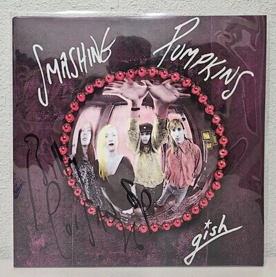 THE SMASHING PUMPKINS Gish Billy Corgan SIGNED Splatter Vinyl LP