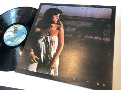 LINDA RONSTADT “HASTEN DOWN THE WIND” 1st PRESS 1976 UK GFLD LP POP ROCK EXC/EX