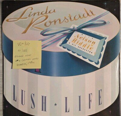 Linda Ronstadt Lush Life Vinyl Record VG+/VG 960387-10 1984