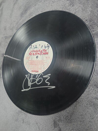 Madness Complete Madness Vinyl LP Signed By Suggs. No Sleeve. No Authentication.