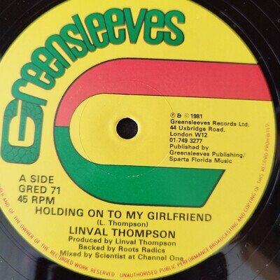 Linval Thompson - Holding On To My Girlfriend, 12", Reggae Vinyl