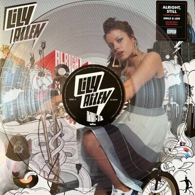 LILY ALLEN " ALRIGHT STILL " SEALED UK LP ** CRYSTAL CLEAR VINYL ** CLASSIC **