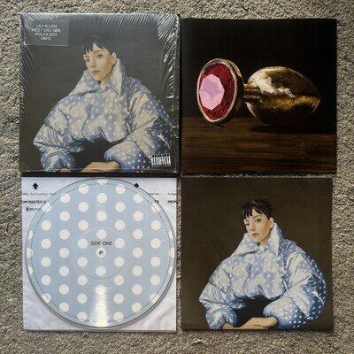 *RARE /2,000* LILY ALLEN West End Girl ROUGH TRADE BLUE WHITE POLKA DOT VINYL LP
