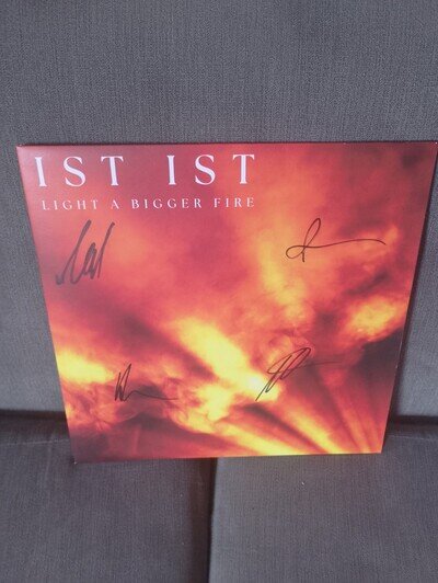 Ist Ist Light A Bigger Fire, Clear Vinyl + Postcard & live RSD 12". Signed