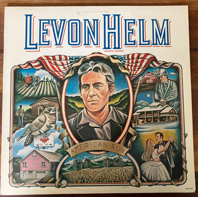 Levon Helm "American Son" Vinyl Record LP Original 1980 w/Lyrics Insert The Band