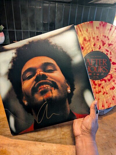 The Weeknd - After Hours Vinyl (SIGNED) 2LP (Gold And Red Splatter)
