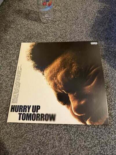 The Weeknd Hurry Up Tomorrow Vinyl LP Signed Art Card, First Pressing