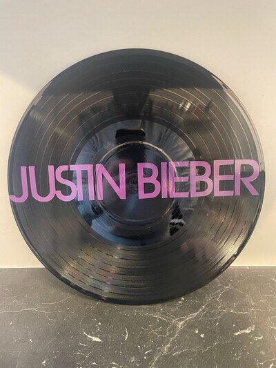 Justin Bieber 12 Inch Decorative Vinyl Record