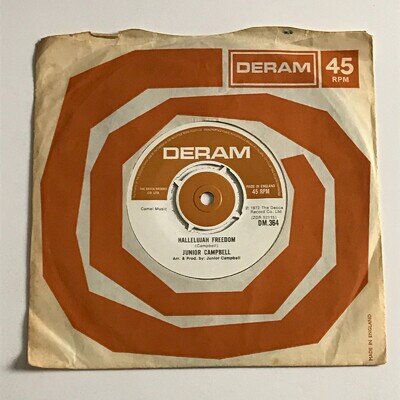 Junior Campbell - Hallelujah Freedom 7" Vinyl Record - D.M.364 NM