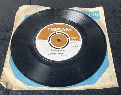 Junior Campbell - Hallelujah Freedom/Alright With Me Vinyl Single DM364-UK-1972