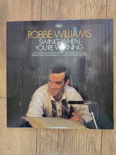 Robbie Williams Swing When You're Winning Vinyl LP Great Copy Misprint Rare 180g