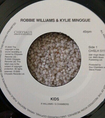 Robbie Williams & Kylie Minogue - Kids 7" Vinyl Single Uk 2000 Chrysalis