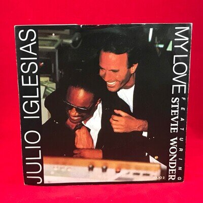 JULIO IGLESIAS Featuring STEVIE WONDER My Love 1988 UK 7" vinyl single record B
