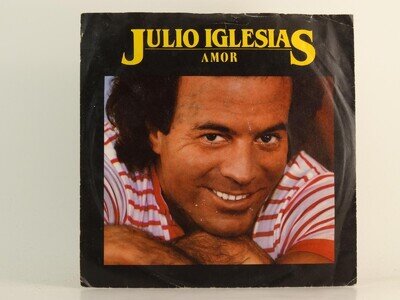 JULIO IGLESIAS AMOR (83) 2 Track 7" Single including Picture Sleeve CBS RECORDS