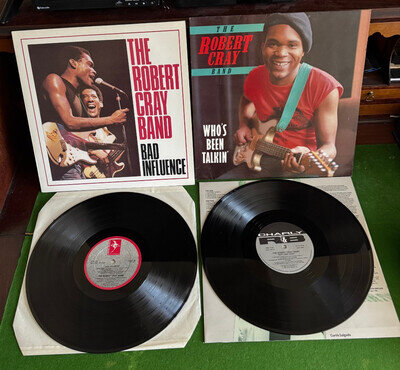 The Robert Cray Band – 2X Vinyl LP Bundle/Who's Been Talkin'/ Bad Influence