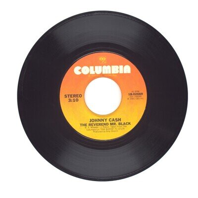 Johnny Cash - The Reverend Mr. Black; Chattanooga City Limit Sign - 45 RPM (VG)