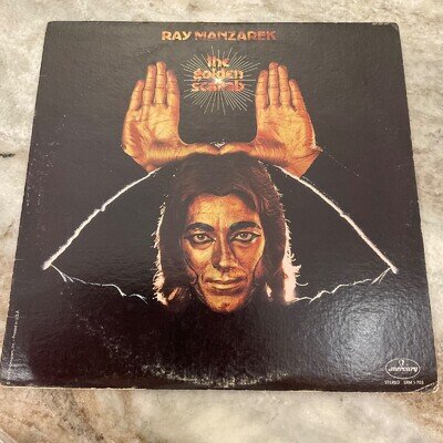 RAY MANZAREK LP THE GOLDEN SCARAB 1974 Mercury – SRM 1-703 AUTOGRAPHED DOORS