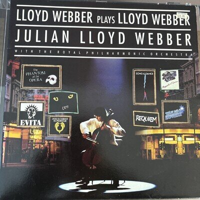 JULIAN LLOYD WEBBER PLAYS LLOYD WEBBER ORIGINAL 1990 PHILIPVINYL LP no40