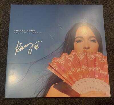 signed golden hour (clear vinyl) - autographed by kacey musgraves