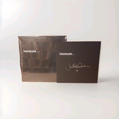 Julian Lennon "because"...12-inch black vinyl EP w/Signed Insert New/Opened 2025