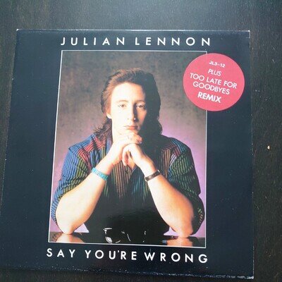 JULIAN LENNON - Say You're Wrong - 1984 UK 3-track 12" Vinyl Single