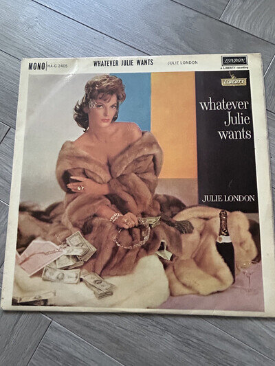 Rare Julie London - Whatever Julie Wants LP Mono EX EX