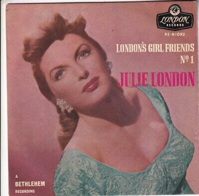 JULIE LONDON..FRIENDS E.P..EXCELLENT 1957 RED LONDON POP 7"..RE-N.1092