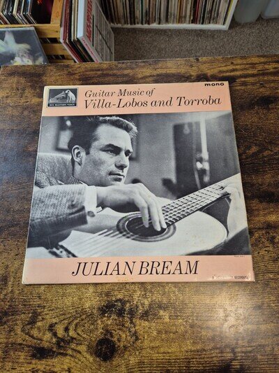 Julian Bream - Guitar Music Of Villa-Lobos And Torroba - HMV - Mono - 1965 - VG+