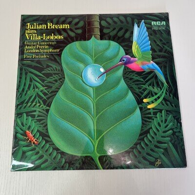 RCA SB 6852…JULIAN BREAM…VILLA LOBOS…(1972)…12” Vinyl Lp exc con record mint con