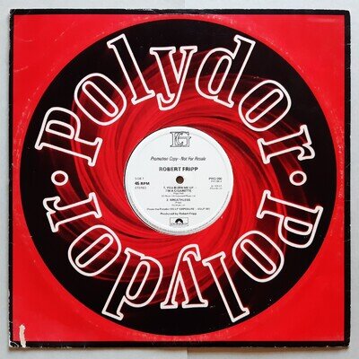 Robert Fripp Expossure UK 12" Promo album sampler King Crimson Police Brian Eno