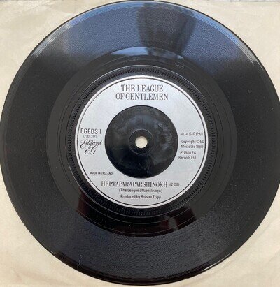 The League Of Gentlemen Robert Fripp - Heptaparaparshinokh 7" vinyl single 1980