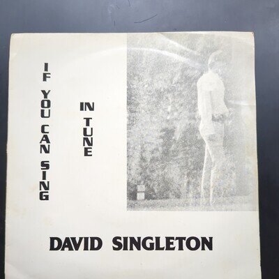 David Singleton If You Can Sing In Tune 1981 UK 7" Vinyl Very Rare-Robert Fripp