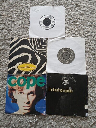 Julian Cope / Teardrop Explodes 5 7" Singles - World Shut Your Mouth