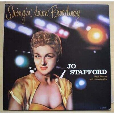 JO STAFFORD SWINGIN' DOWN BROADWAY LP 1980'S ISSUE WITH INSERT JAPANESE