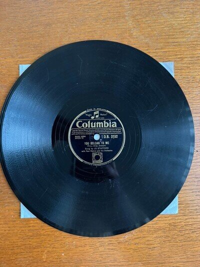 1952 JO STAFFORD You Belong To Me / Pretty Boy - Columbia DB 3152 - UK 78 RPM
