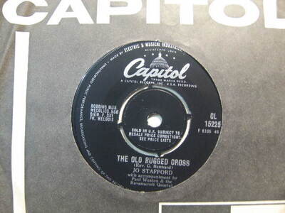 Jo Stafford – The Old Rugged Cross 1961 7” Capitol CL 15225