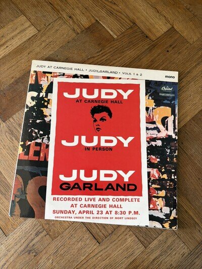 Judy Garland At Carnegie Hall Vols. 1 & 2 12" Double Album Mono Capitol 1961