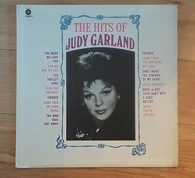 JUDY GARLAND - THE HITS OF - RARE MONO USA LP VINYL RECORD - OVER THE RAINBOW