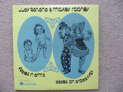 Judy Garland & Mickey Rooney. Babes in Arms / Broadway. Double G/F Album 33rpm.