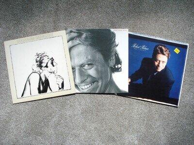 Robert Palmer 3 x LP Vinyl Records Job Lot Secrets + Riptide + Don't Explain