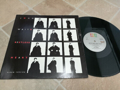 JOHN WAITE Restless heart EMI 12 EA 193 Vinyl Record 12” Single