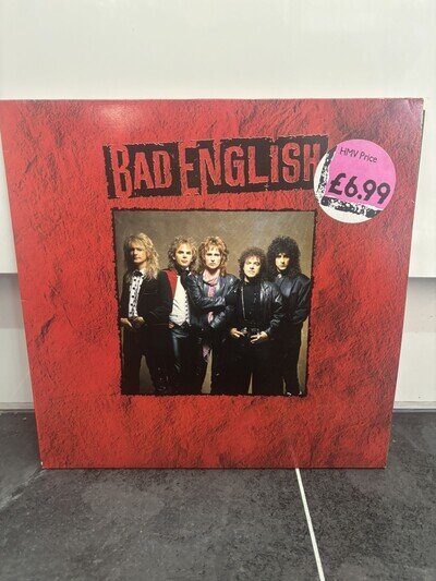 BAD ENGLISH Self Titled 1989 Vinyl LP Epic-45083 Hard Rock w/John Waite Hype